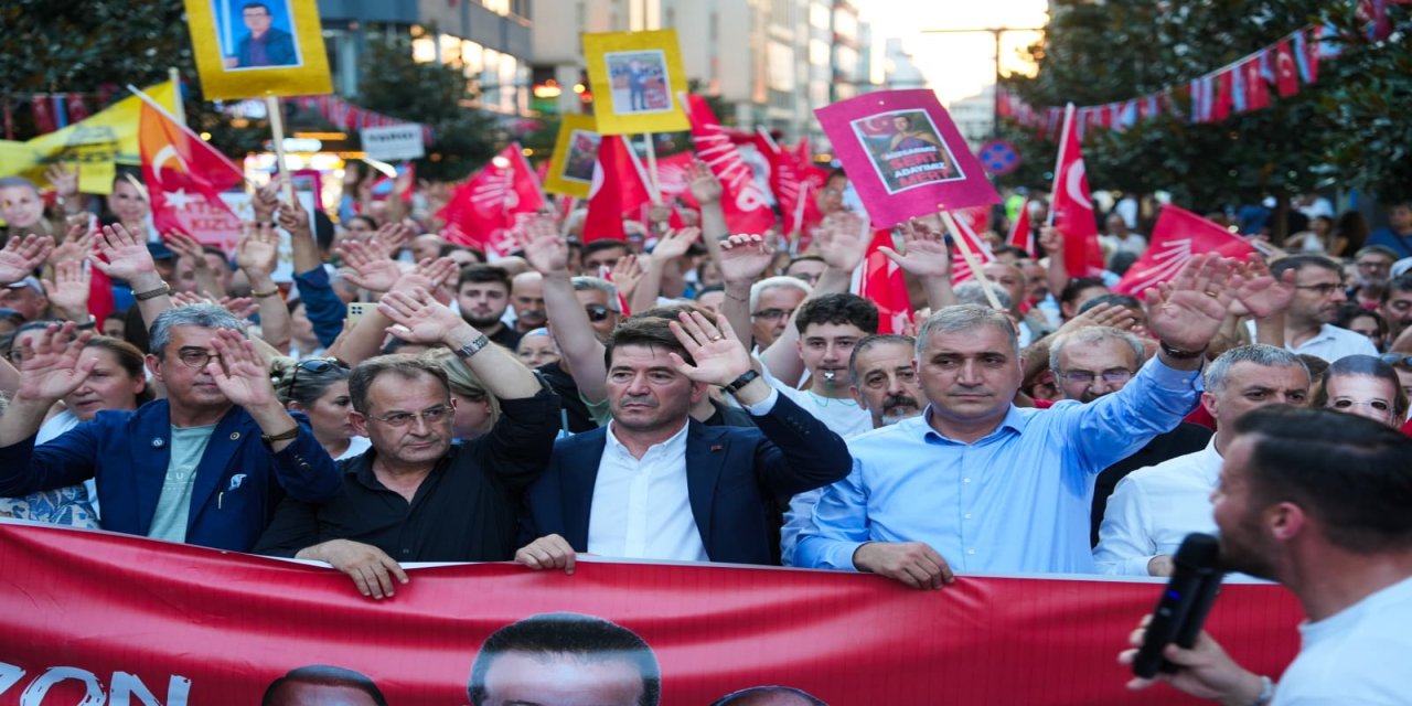 Trabzonlular Hukuksuzlukların 150’inci Gününde ‘Adalet ve Özgürlük’ İçin Yürüdü