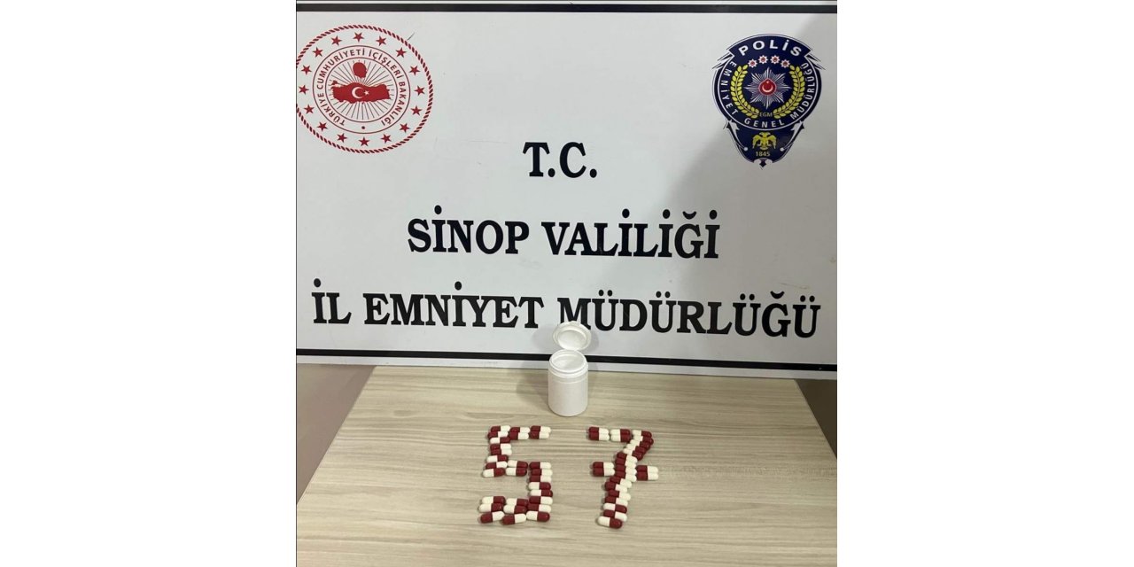 Sinop’ta şüpheli şahıstan uyuşturucu çıktı