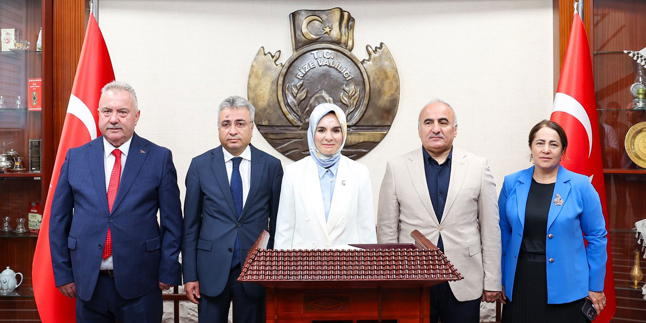 Aile ve Sosyal Hizmetler Bakanı Mahinur Özdemir Göktaş Rize Valiliği’ni Ziyaret Etti