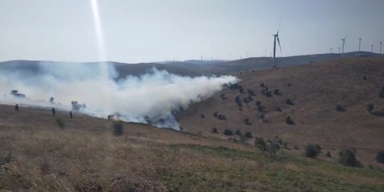 Tokat’ta örtü yangını kontrol altına alındı