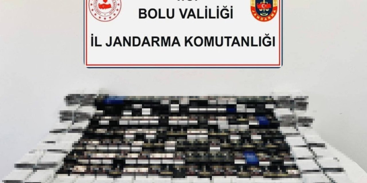 Bolu’da kaçak sigara operasyonu: Binlerce kaçak ürün ele geçirildi