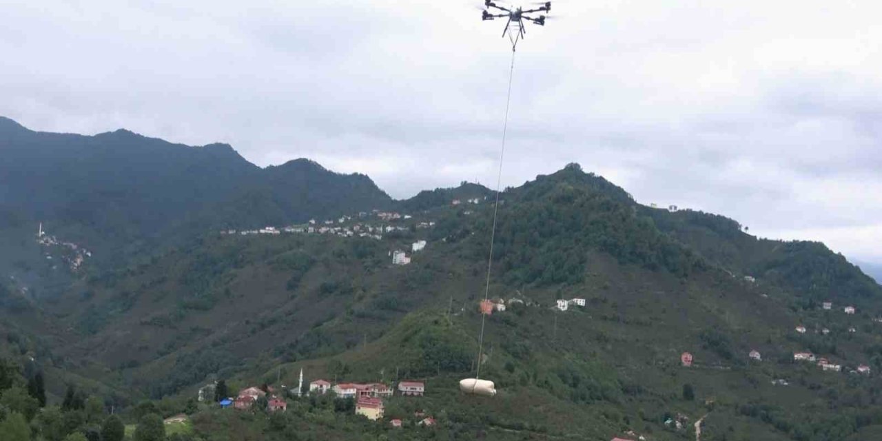 Karadenizli fındık üreticilerinin imdadına dron yetişti