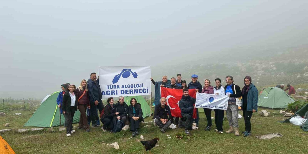 Ağrı tedavisinde farkındalık için zirveye yürüdüler