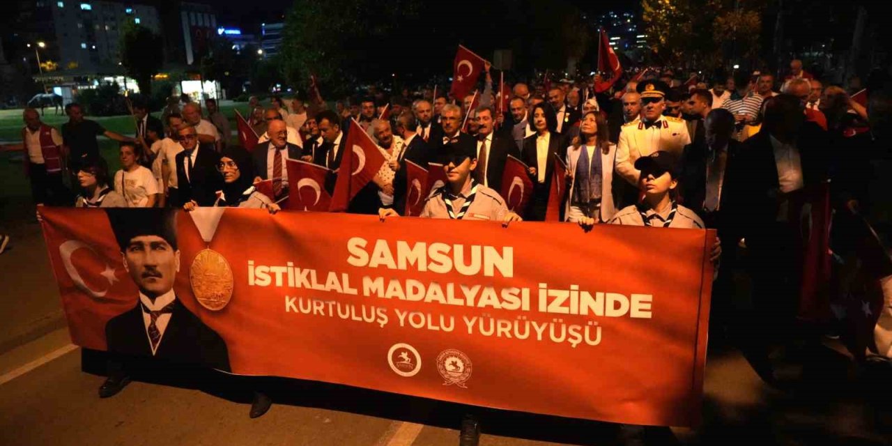 Samsun’da "İstiklal Madalyası İzinde Kurtuluş Yolu Yürüyüşü"