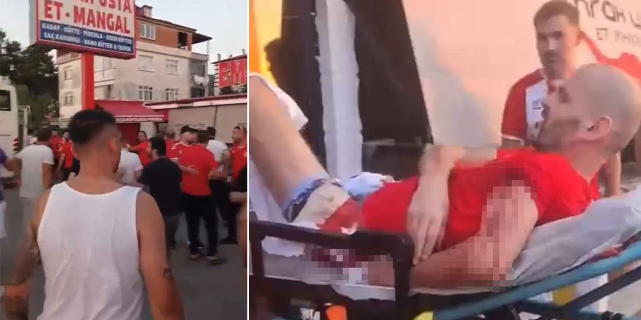 Samsunspor taraftarlarının mola verdiği restoranda silahlı kavga: 4 yaralı