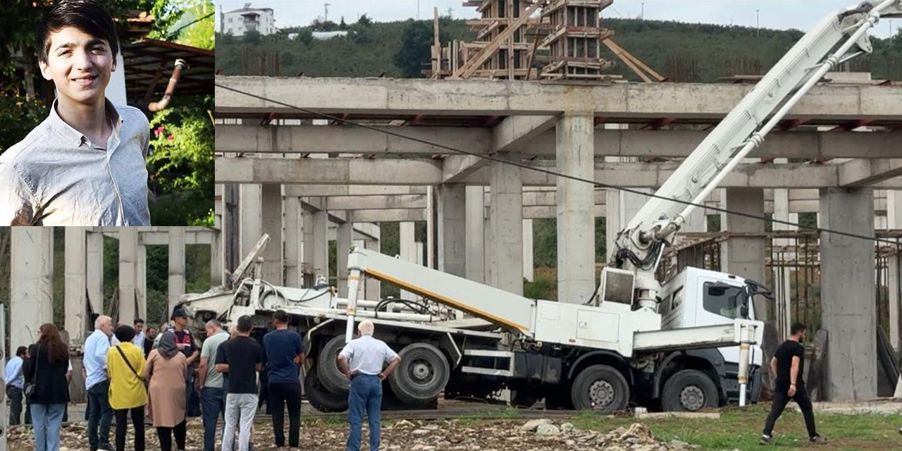 Ordu'da inşaatta beton mikseri devrildi: 1 ölü