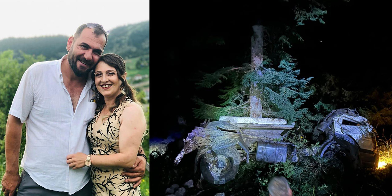 Artvin'de kamyon uçuruma yuvarlandı, karı koca hayatını kaybetti