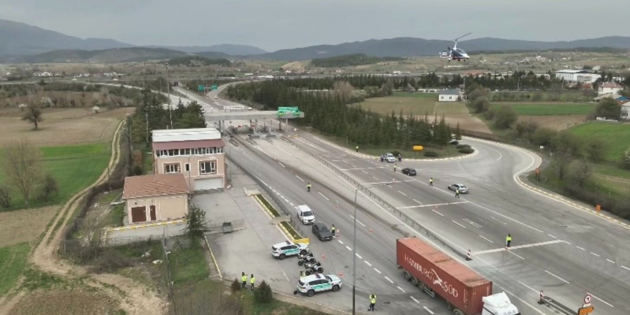 Bolu semalarında ’cayrokopter’li takip: 120 bin lira ceza