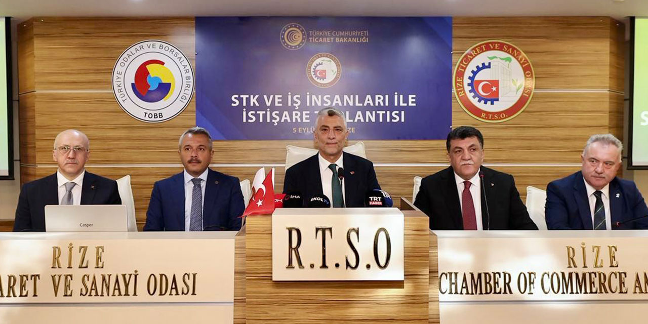 Ticaret Bakanı Ömer Bolat, Rize'de konuştu