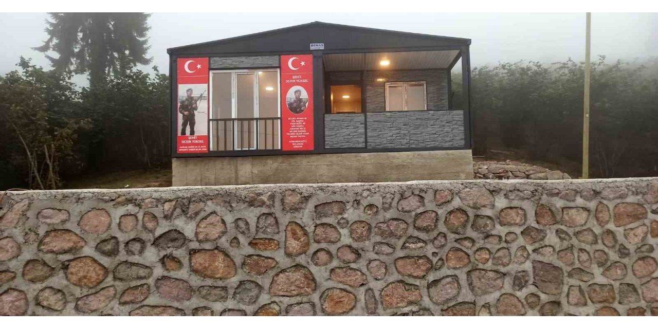 Şehit babasının ev hayali gerçek oldu