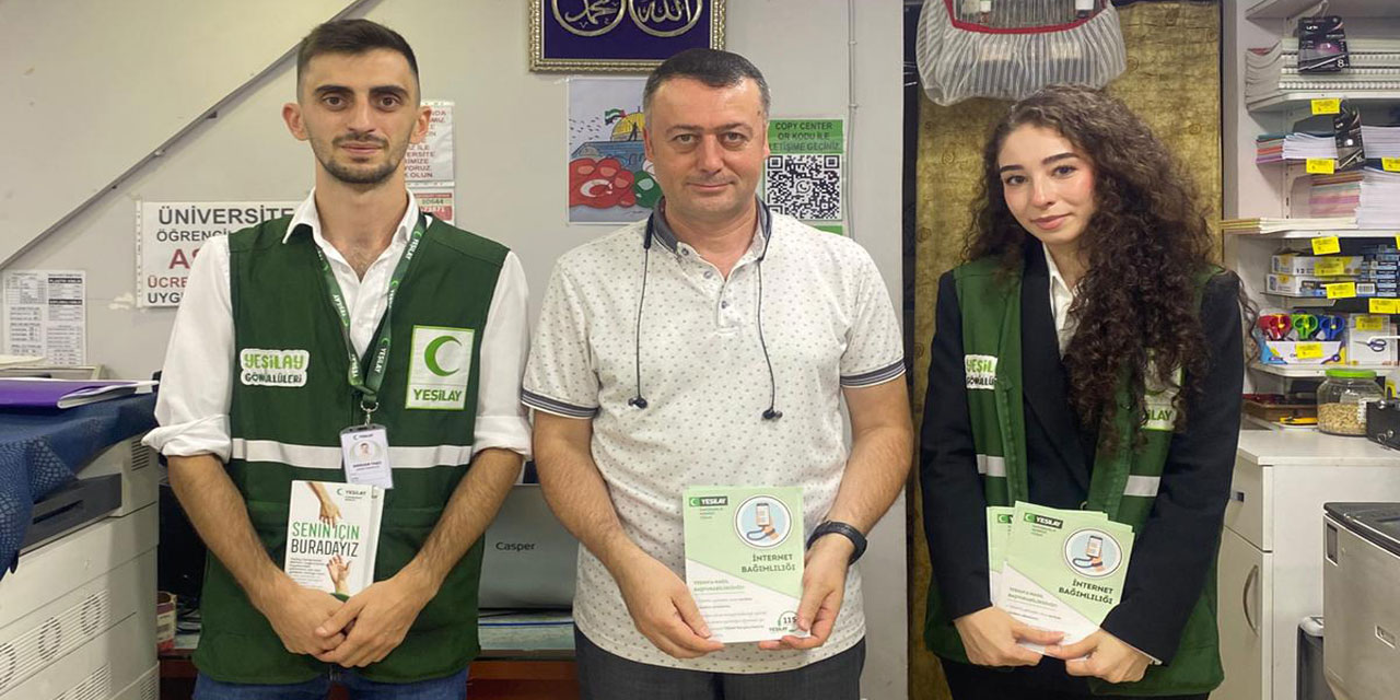 Rize Yeşilay Şubesinden Kırtasiyelere YEDAM Tanıtımı
