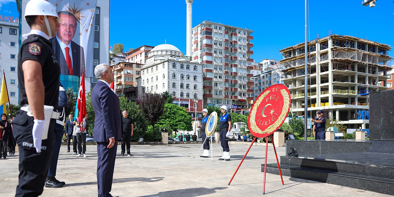 Atatürk'ün Rize'ye Gelişinin 101. Yıl Dönümü Kutlandı