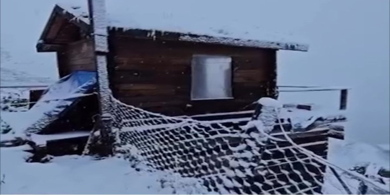 Rize'de Kaçkarlar beyaz örtüyle kaplandı