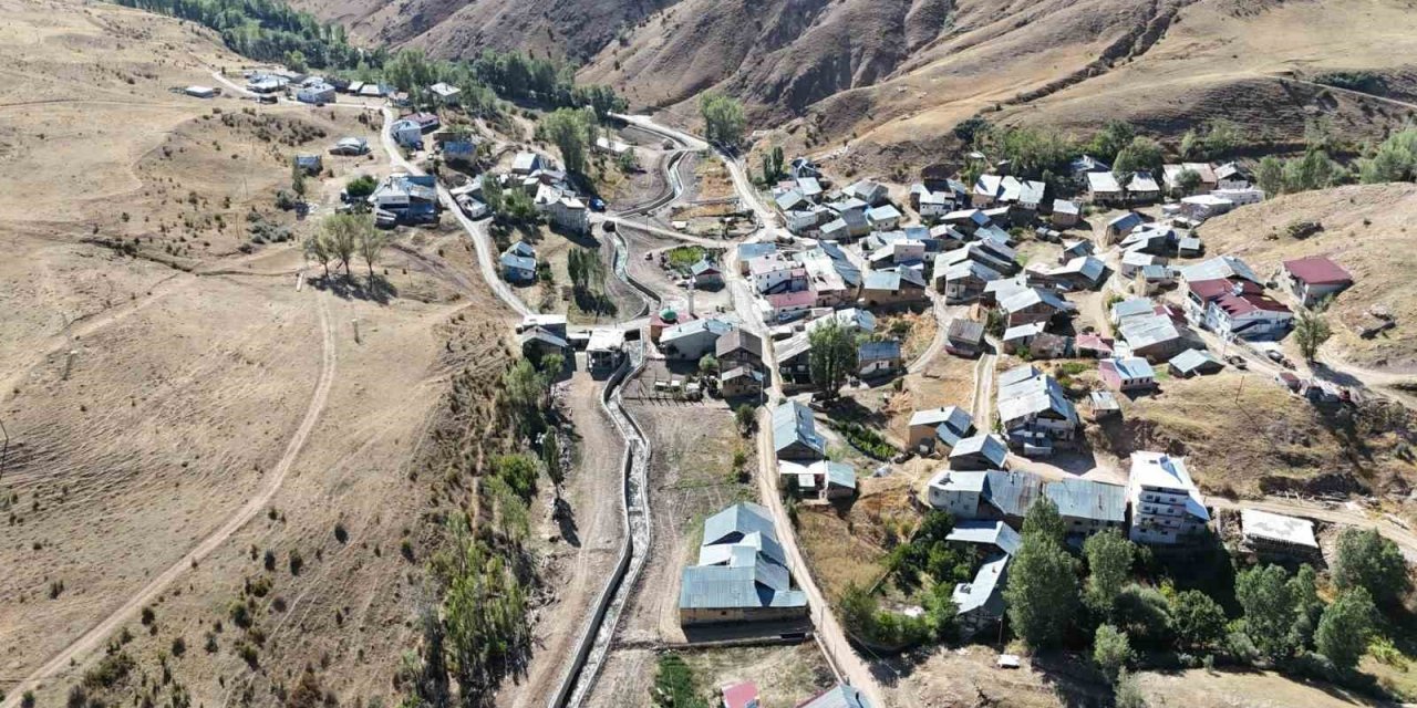 Pamuktaş köyündeki taşkın kontrol inşaatında sona gelindi