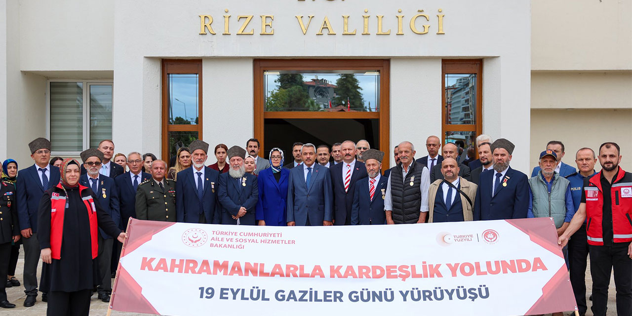 Rize'de 19 Eylül Gaziler Günü Töreni Düzenlendi