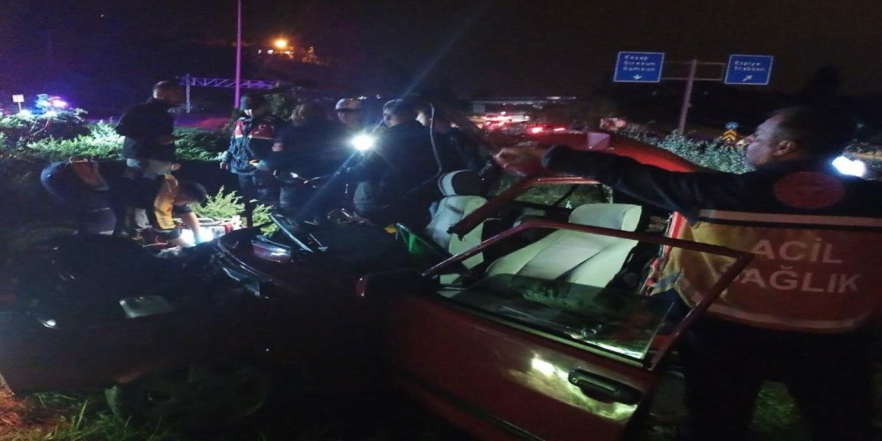 Giresun'da feci kaza: 1 ölü, 3 yaralı