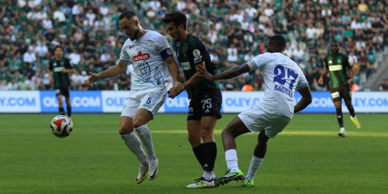 Çaykur Rizespor Kocaeli deplasmanında galibiyeti koruyamadı 1-1