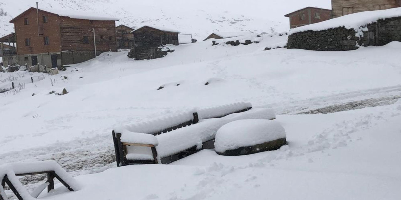 Kaçkar Dağları’nda kar kalınlığı yarım metreye ulaştı