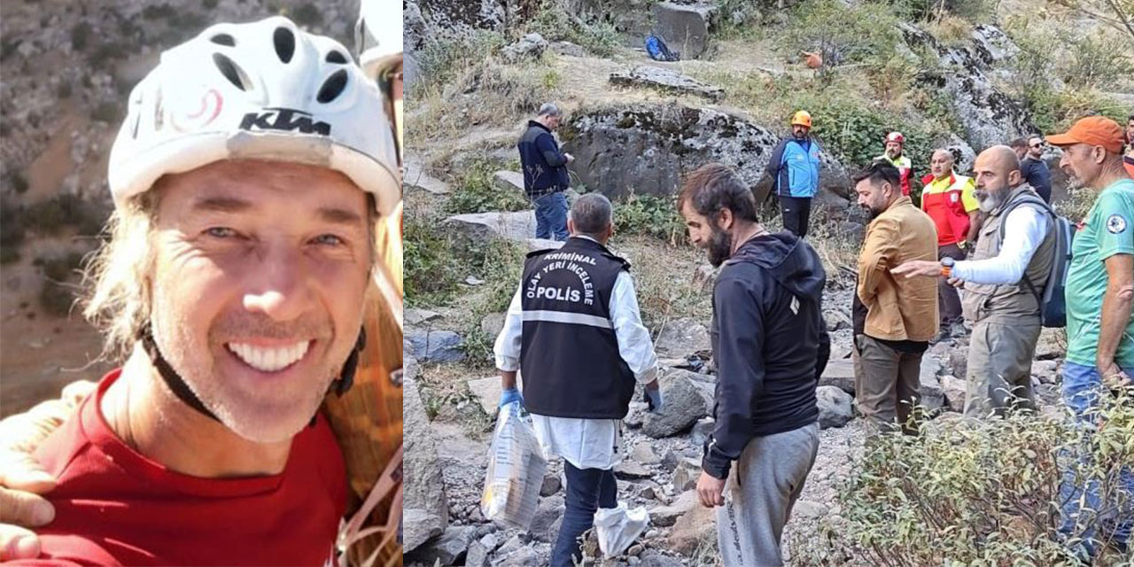 Kayalıklardan düşen dağcı hayatını kaybetti