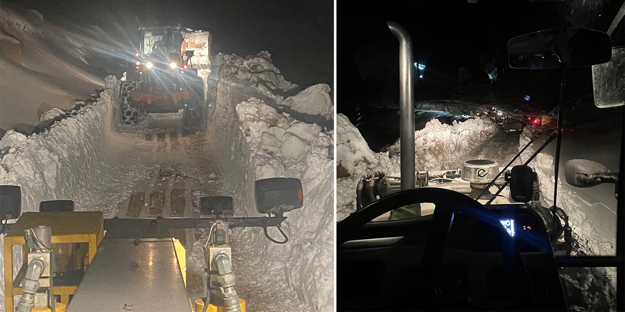 Ayder Yaylası Yol Çalışmaları Çığ Tehlikesi Nedeniyle Durduruldu