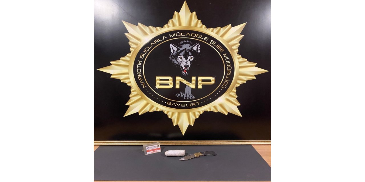 İran uyruklu 1 şüpheli uyuşturucu ticaretinden Bayburt’ta tutuklandı