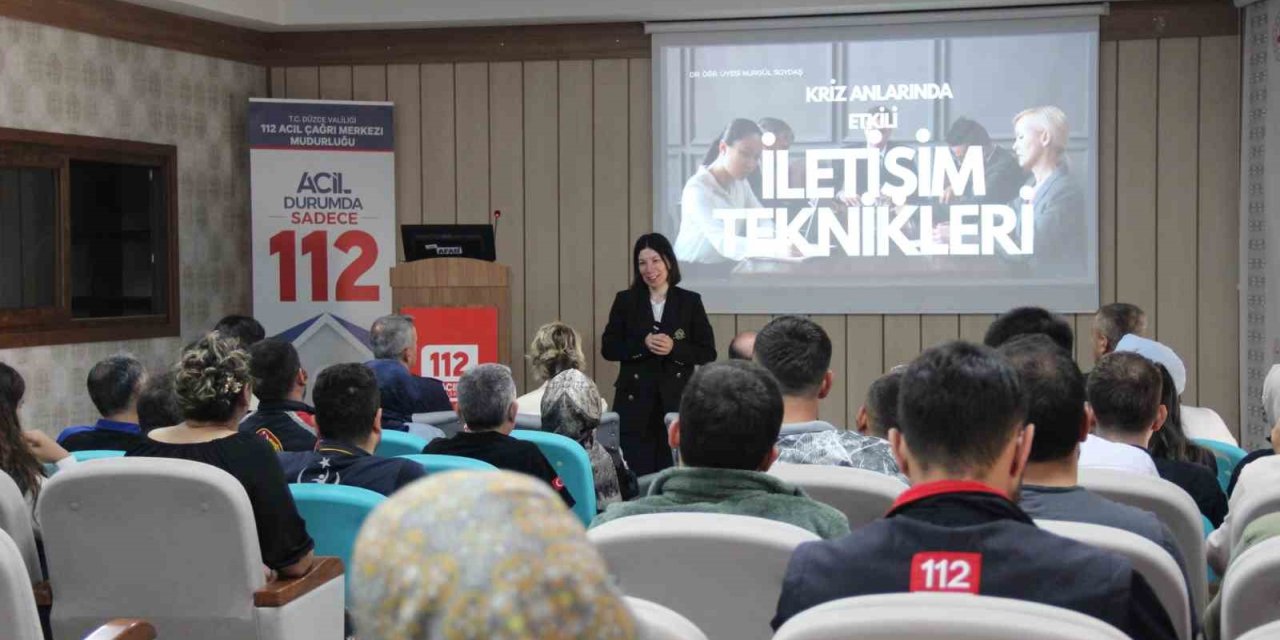 Etkili iletişim 112 Acil Çağrı Merkezi personeline anlatıldı