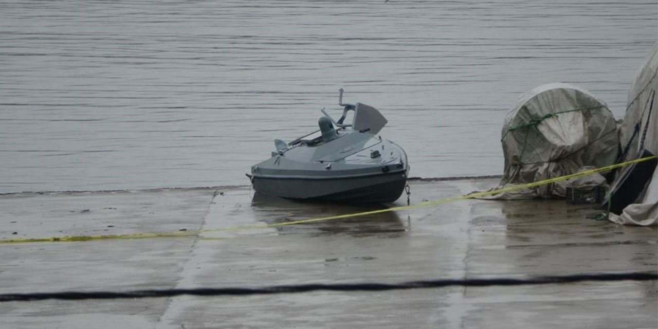 Menşei belirsiz bir insansız deniz aracı Trabzon’un Çarşıbaşı açıklarında bulundu