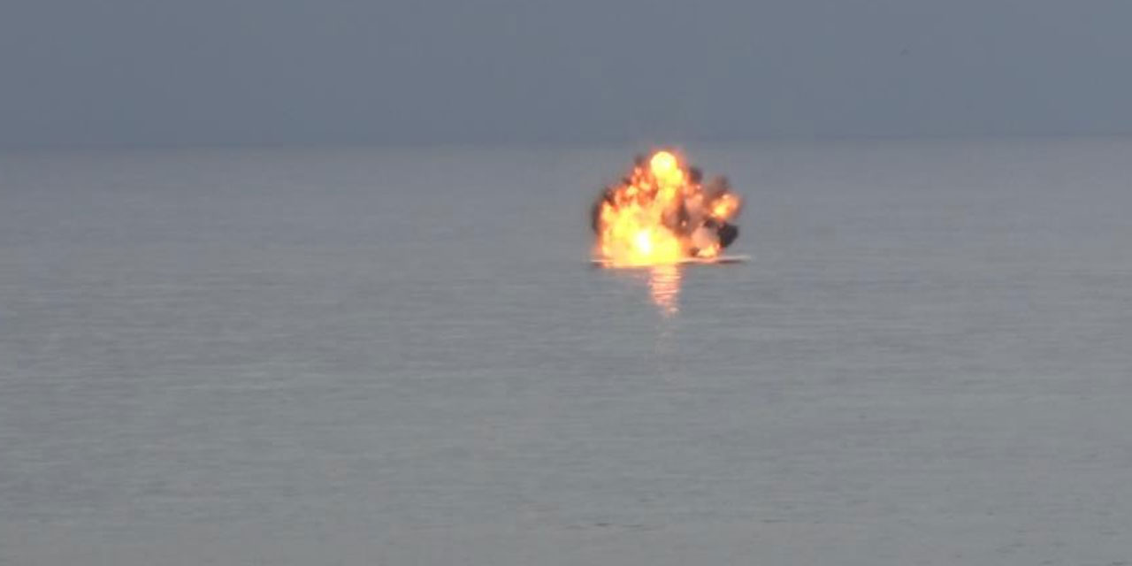 Ukrayna'ya ait insansız deniz aracı Yoroz Limanı açıklarında patlatılarak imha edildi