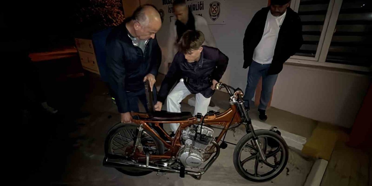 Tokat’ta bisikletini motosiklete çeviren gence ceza yağdı