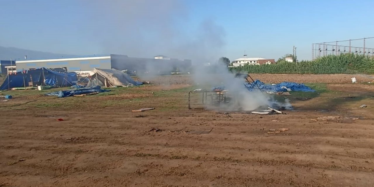 Düzce’de kanepe yakan kişiye para cezası