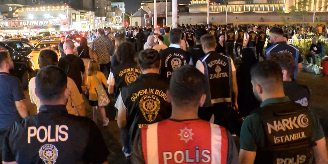 Beyoğlun'da Helikopter Destekli Asayiş Denetimi