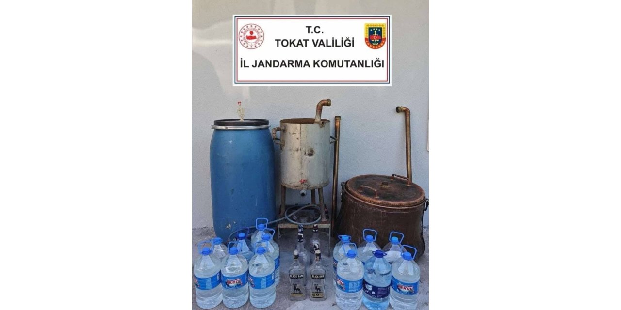 Tokat’ta 2 ayda 292 litre kaçak içki ele geçirildi