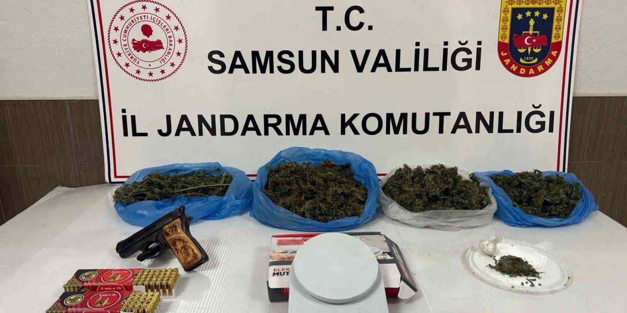 Samsun’da uyuşturucu ve kaçak silah operasyonları: 3 gözaltı
