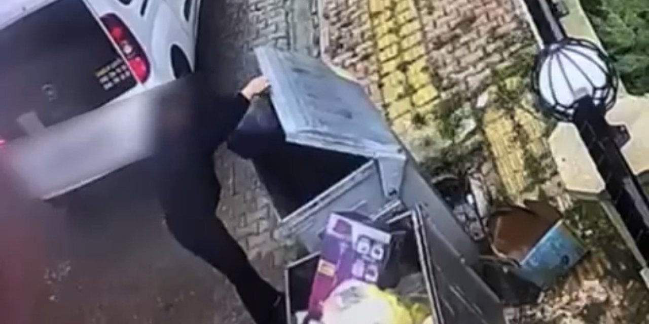 Çöp konteyneri içinde uyuşturucu teslimatı kameraya yansıdı: 4 kişi 6 bin 937 hapla yakalandı
