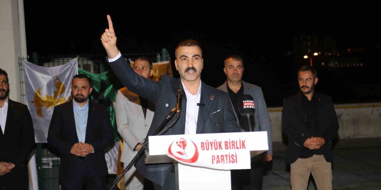 BBP Karabük İl Başkanı Kesgin: "Zulme sessiz kalmak, zulme ortak olmaktır"