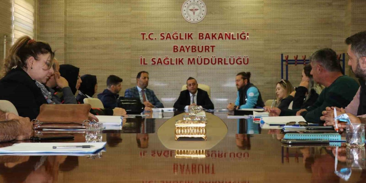 Bayburt Afet Sağlık Grubu saha tatbikatı öncesi bilgilendirildi