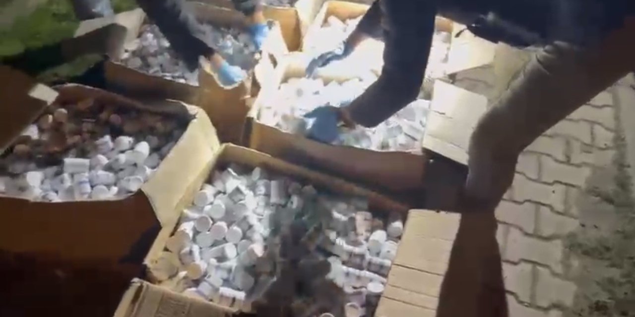 Samsun’da tırdan 153 bin adet uyuşturucu hap çıktı