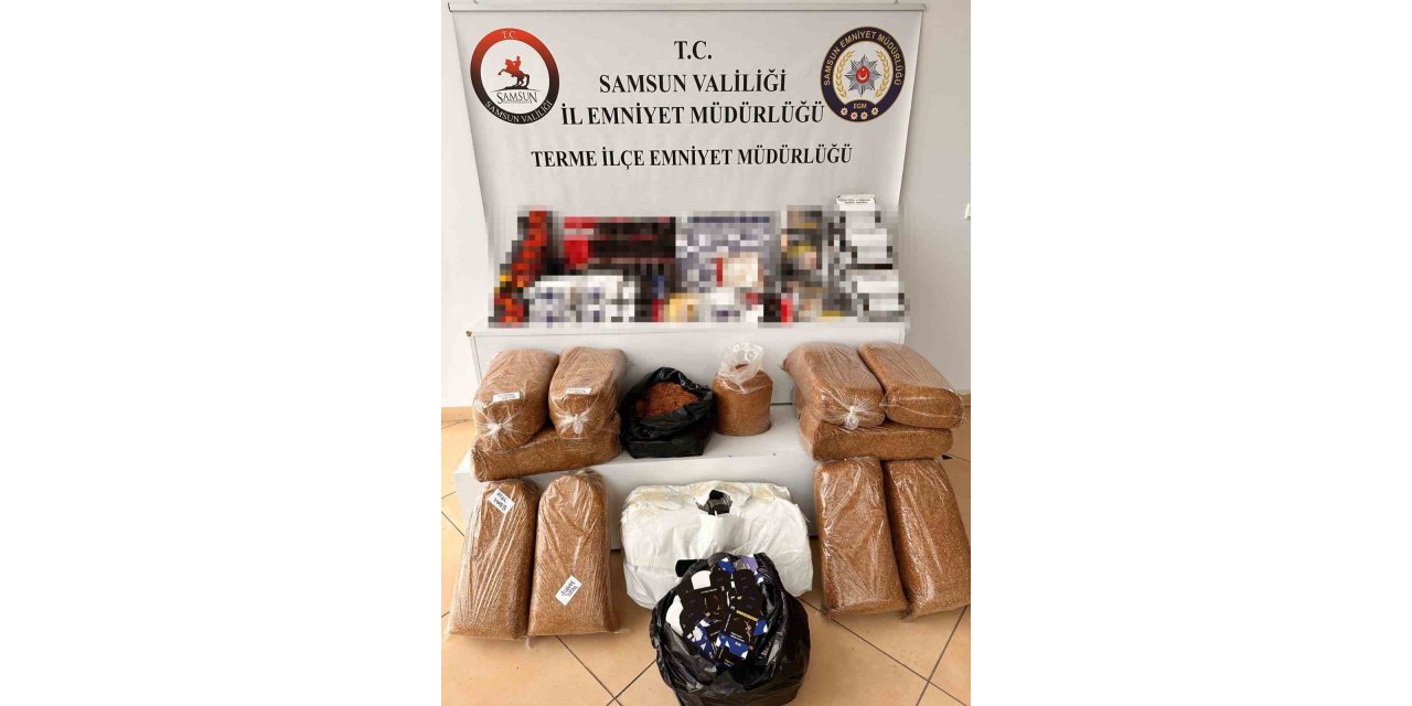 Samsun’da kaçak tütün mamulleri operasyonu