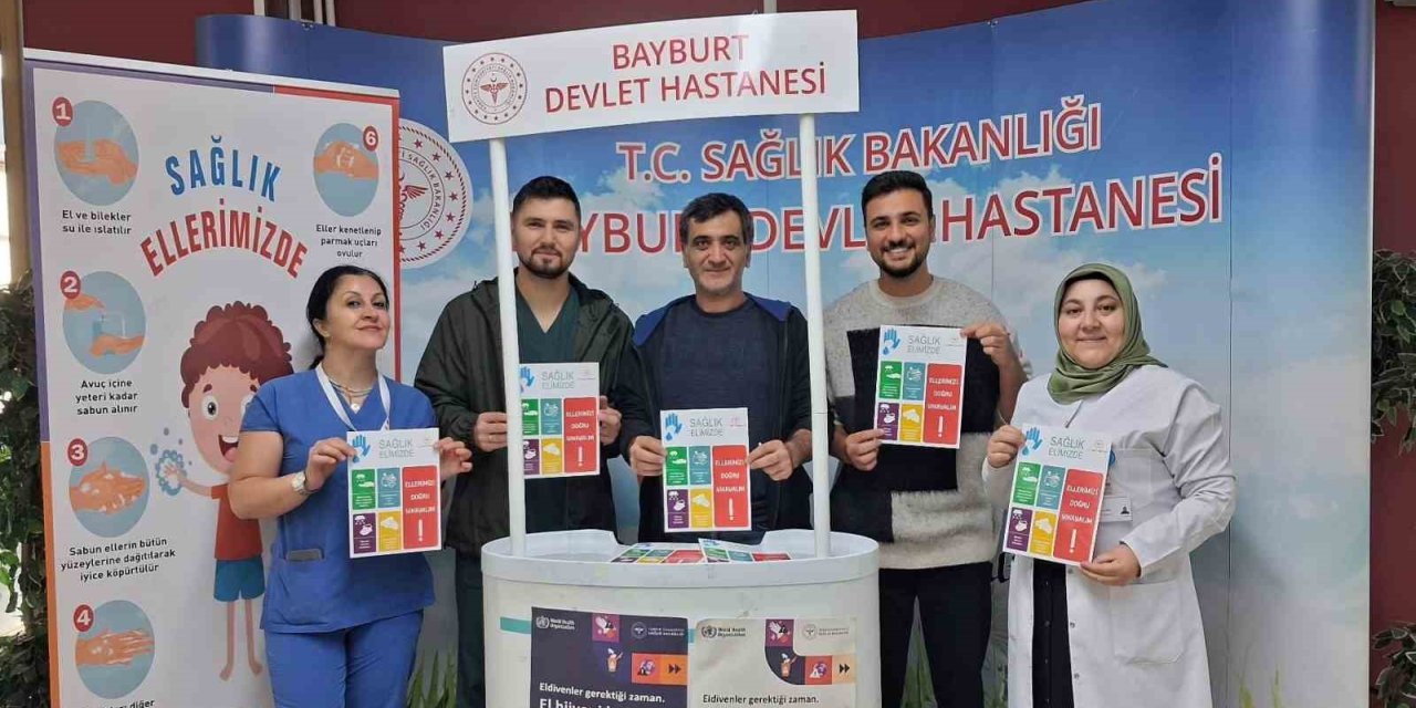 Sağlık çalışanları tarafından el hijyeninin önemi anlatıldı