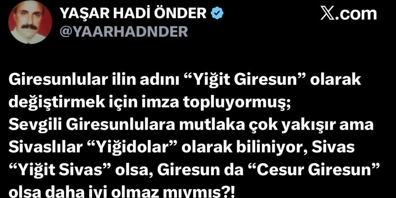 Giresun’un "Yiğit" Hamlesi Yiğidolar’ın Tepkisini Çekti