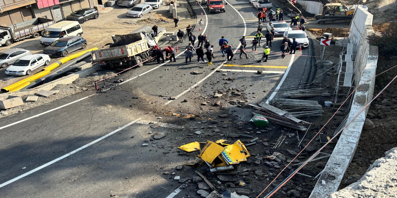 Belediyeye ait kamyonet az kalsın faciaya yol açıyordu