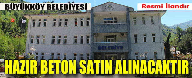Hazır Beton Satın Alınacaktır