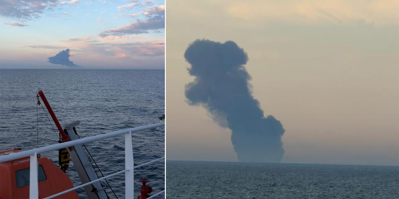 Kandıra açıklarında gemi yangını: Çok sayıda ekip sevk edildi