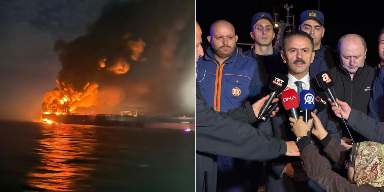 Gemiden tahliye edilen 25 personel tedbiren hastaneye götürüldü