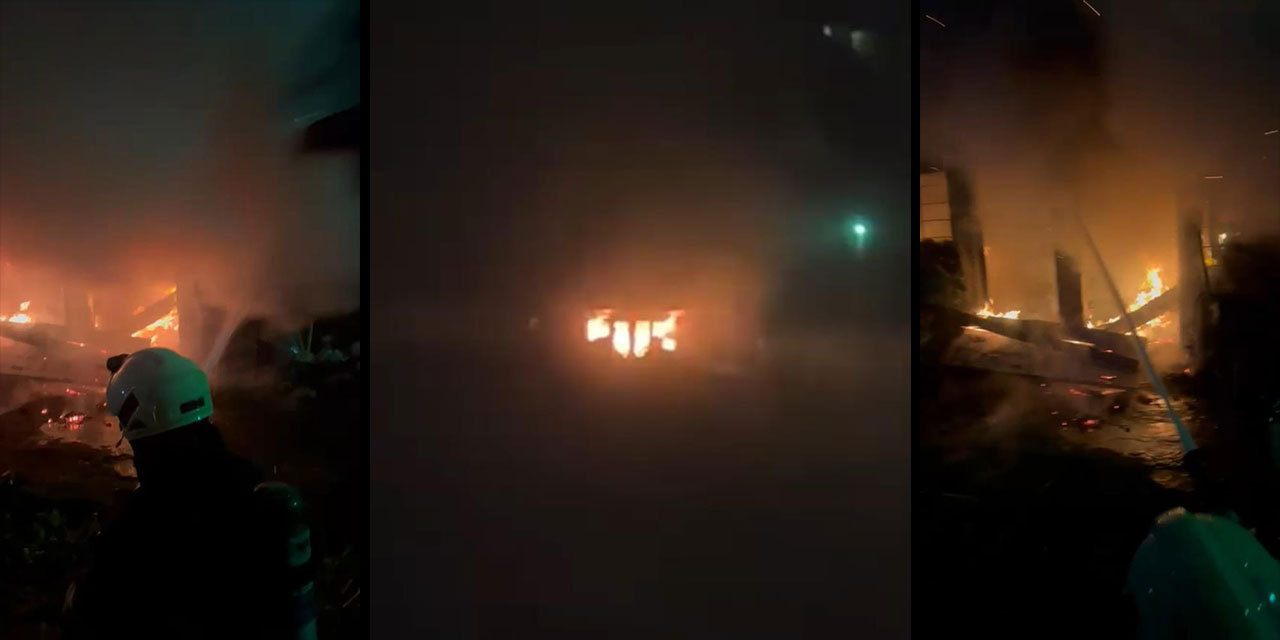 Rize’de 3 katlı binanın kömürlüğünde yangın paniği