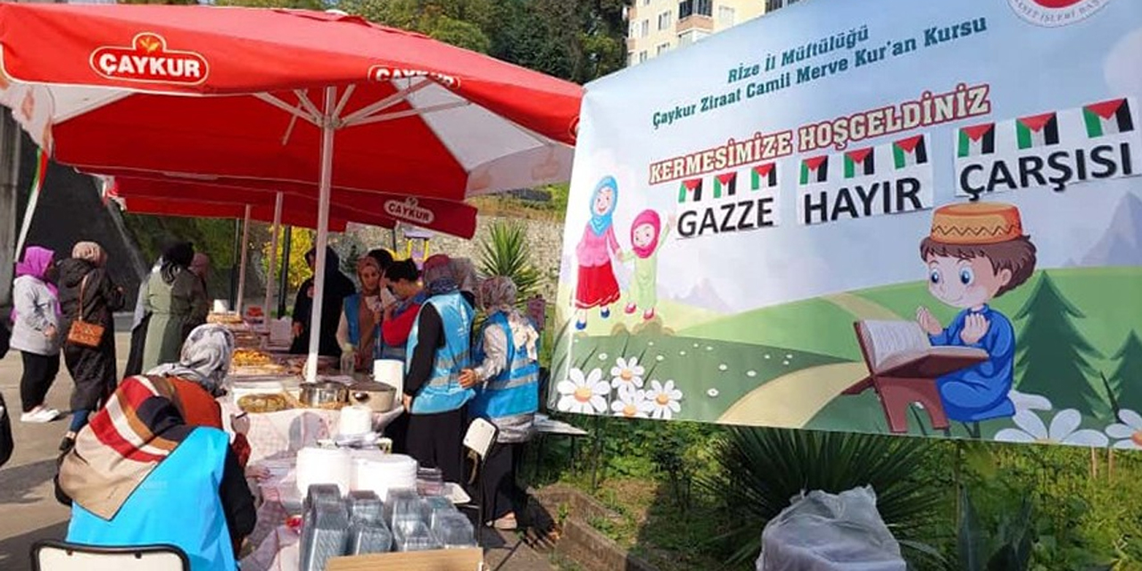 Rize’de Gazze için gönüller seferber oldu