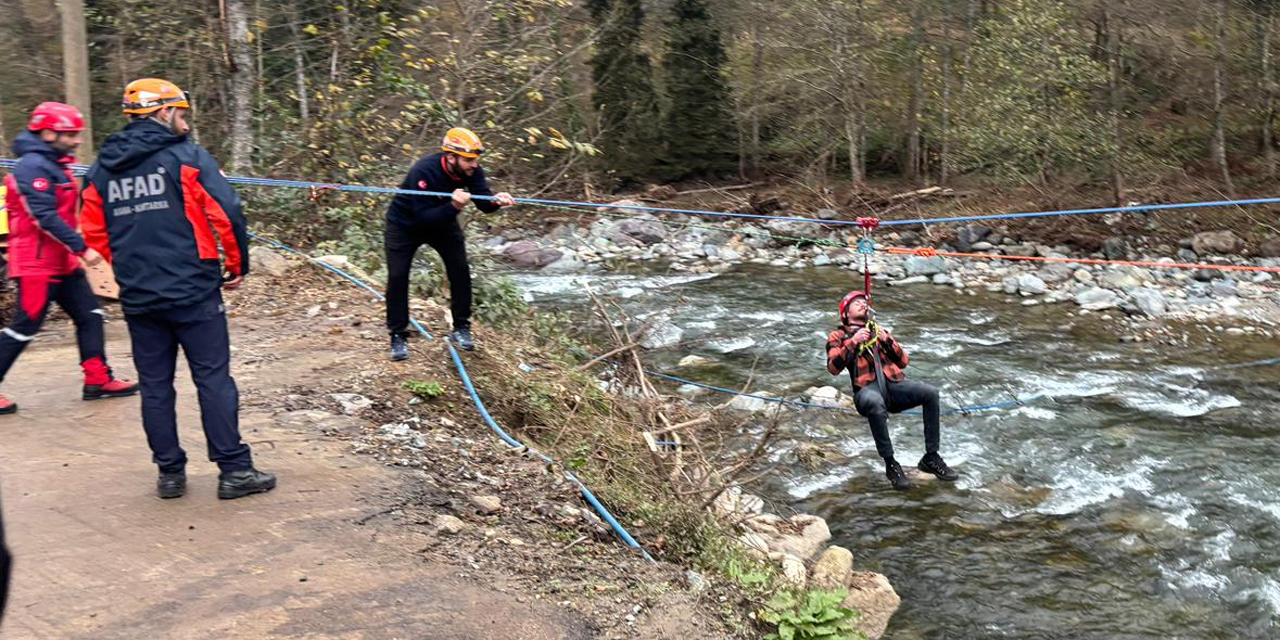 Rize'de olası afetlere karşı tatbikat yapıldı