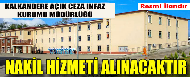 Nakil Hizmeti Alınacaktır