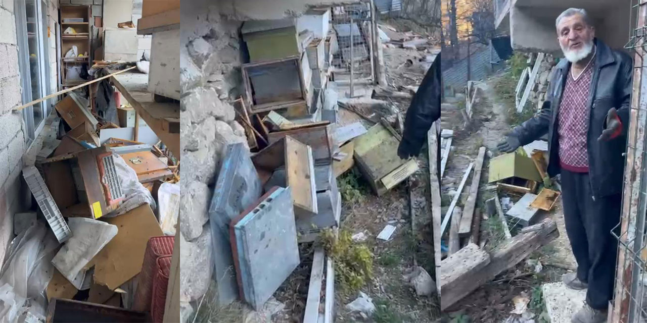 Rize'de ayı 30 Anzer balı peteğini telef etti, Anzer balı üreticisi yaşadığı soruna isyan etti