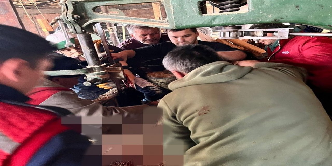 Sinop’ta iş kazası: Elini hızar makinesine kaptırdı